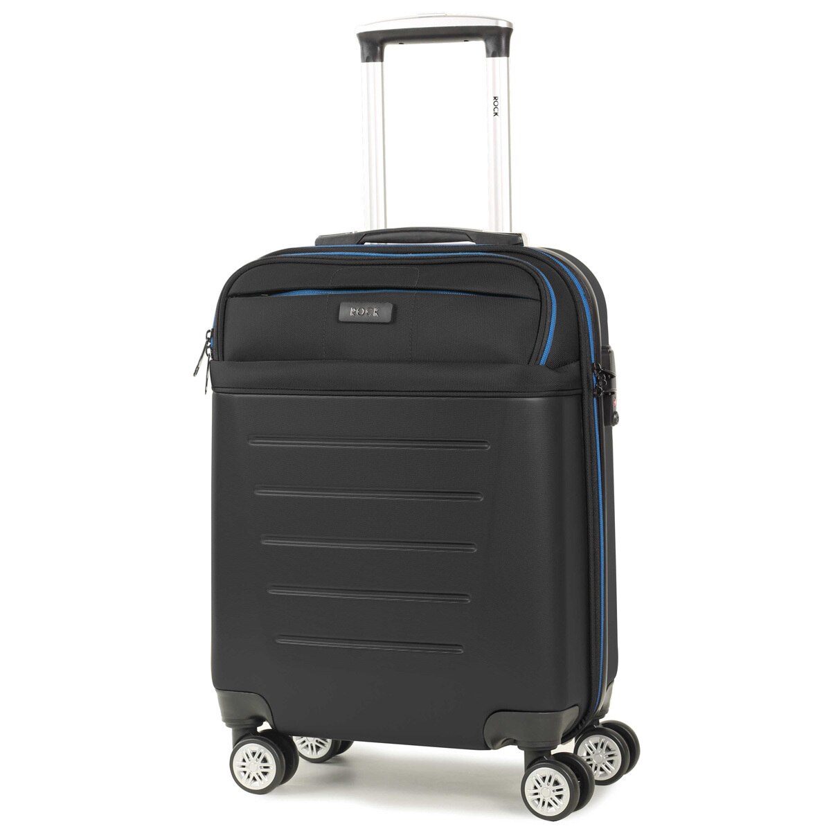 Rock Hybrid 3 Piece Hardside Suitcase Set in Black Costco UK