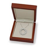 0.87ctw Round Brilliant Cut Diamond Circle Pendant, 18ct White Gold