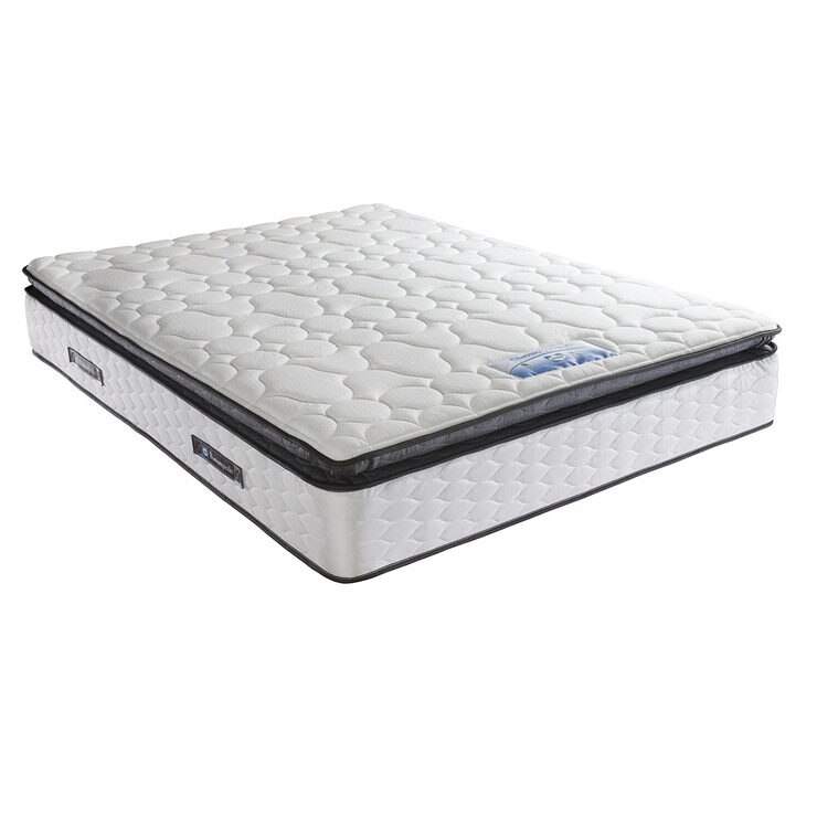 Sealy Symphony Posturetech Memory Mattress & Divan in Charcoal, Super