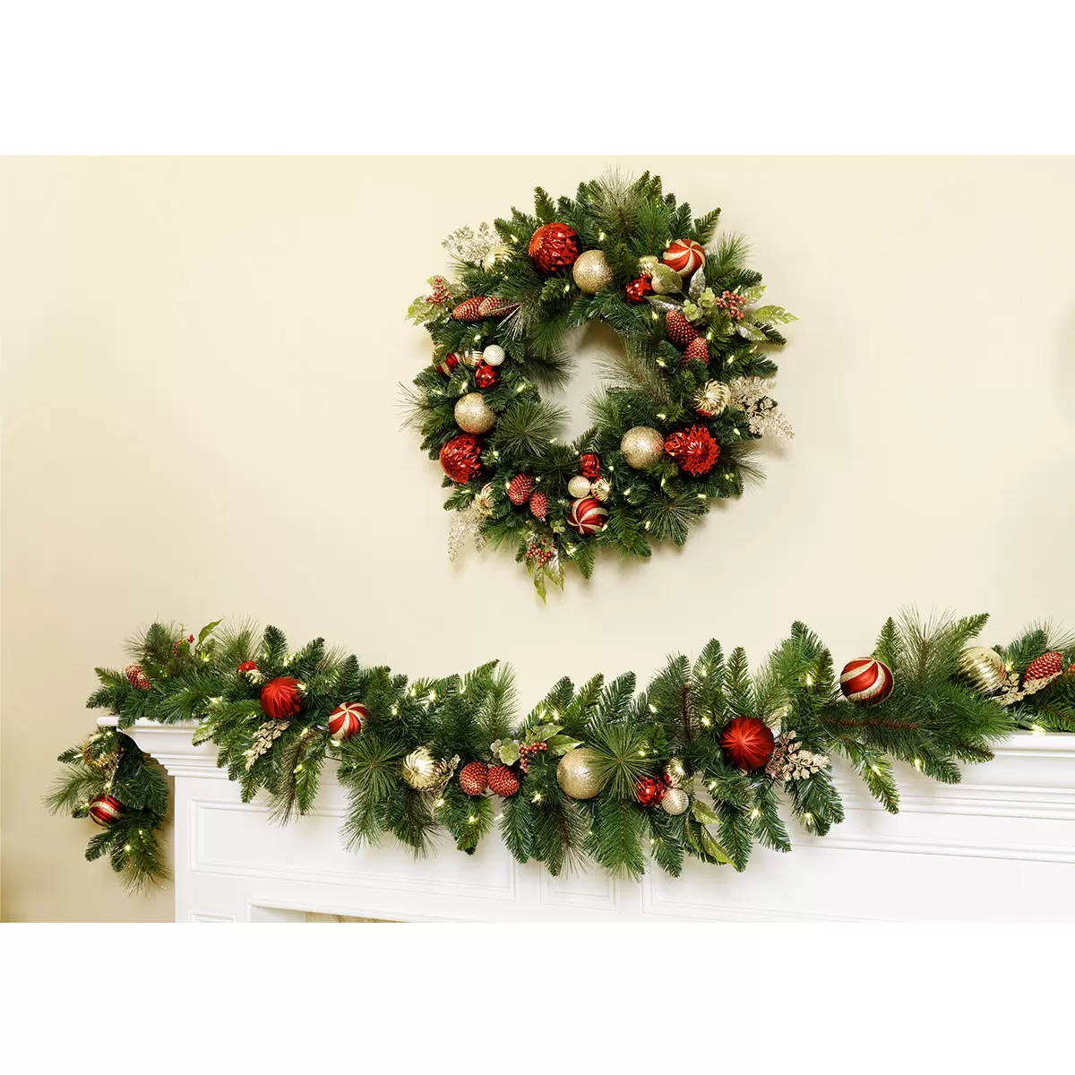 ROSE GOLD FOIL CHRISTMAS GARLAND DECORATION TWIN PACK 2.7M DECO  PARTY HOME CLUB