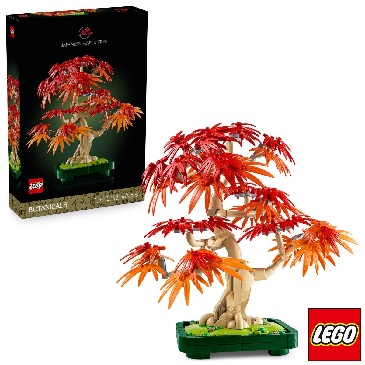 LEGO Botanicals Japanese Red Maple Bonsai Tree - Model 10348 (18+ Years)