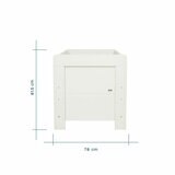 Tutti Bambini Alba Cot Bed with Sprung Mattress, White