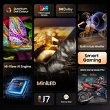 Hisense 75U7QTUK 75 Inch Mini LED HD Smart TV