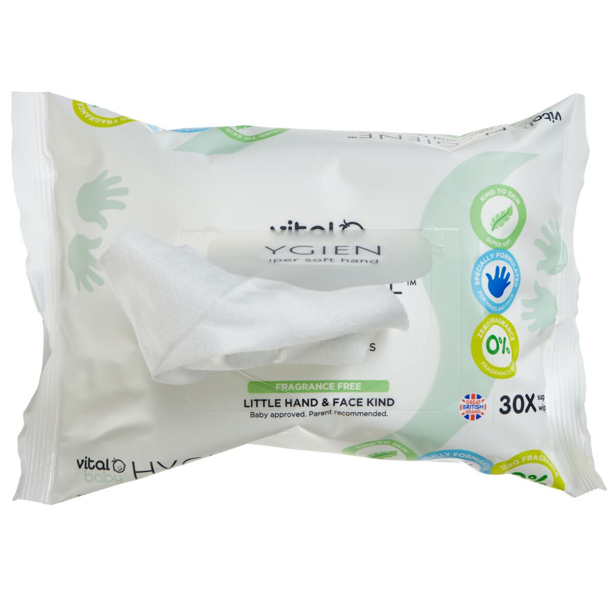 Vital Baby Hygiene Super Soft Hand and Face Wipes, 12 x 30 Pack Costco UK