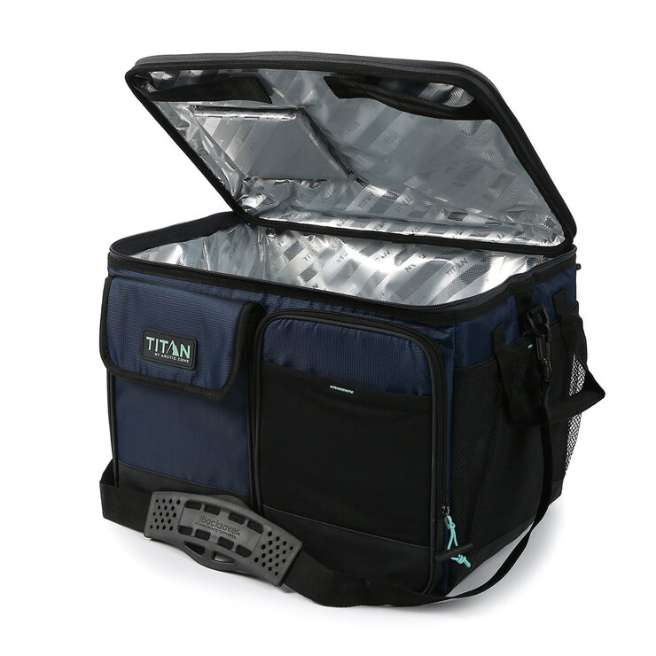 Titan 50 Can Collapsible Cooler with Table Top in Navy