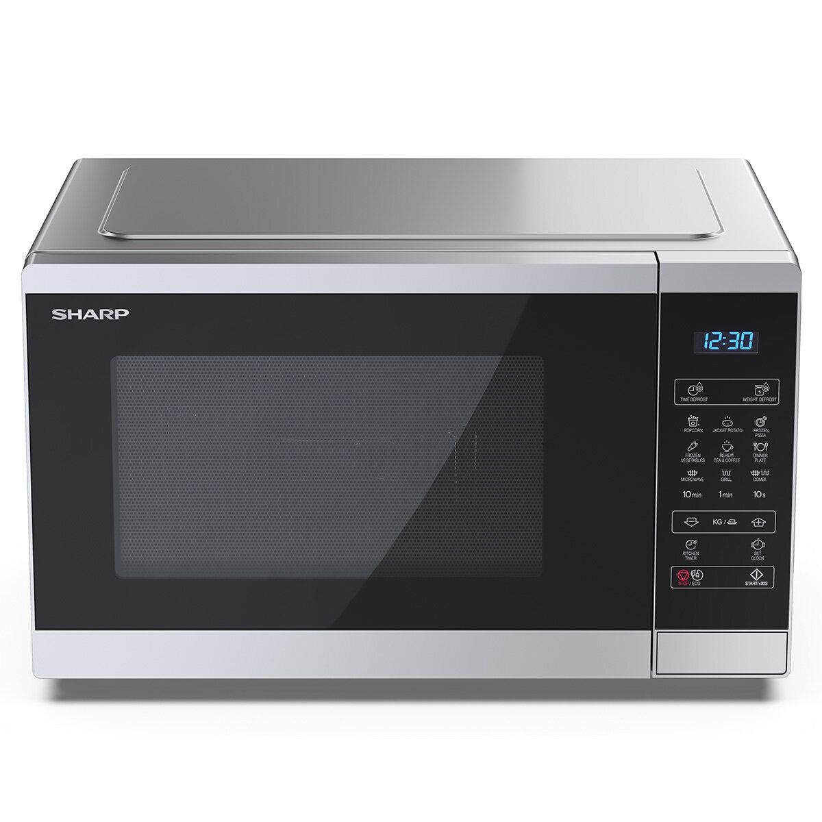 Front top Profile of Sharp 28 Litre 900W Digital Microwave with 1100W Grill