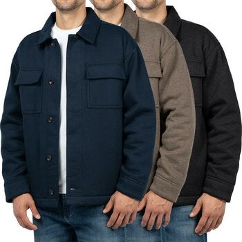 Jachs Men's Quilted Shirt Jacket