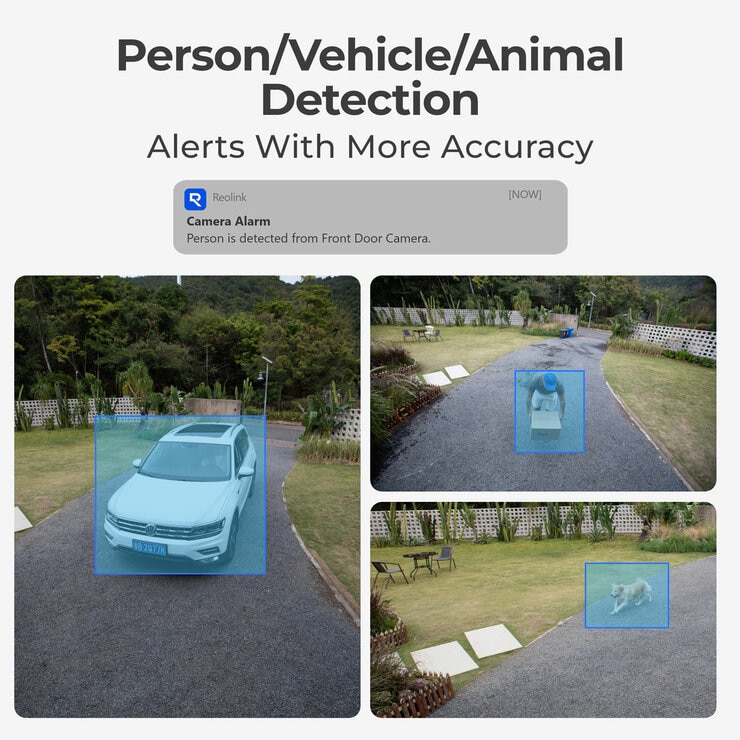 Reolink Argus PT Ultra 4K 8MP Wireless Pan & Tilt Solar/Battery Camera with Spotlights + 64GB SD Card - 2 Pack