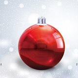 5ft Shiny Red Inflatable ornament