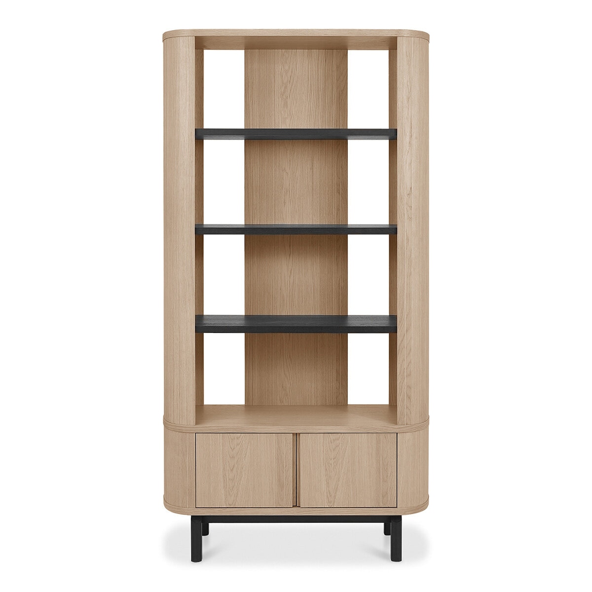 Bentley Designs Vega Scandi Light Oak Open Display Bookcase