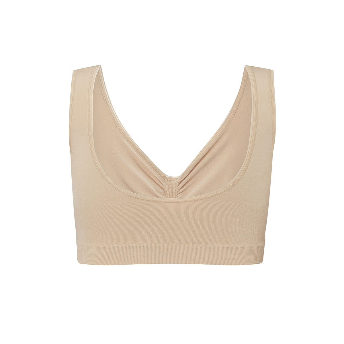 Evenlina Seamless Support Bralette in Almond - Small