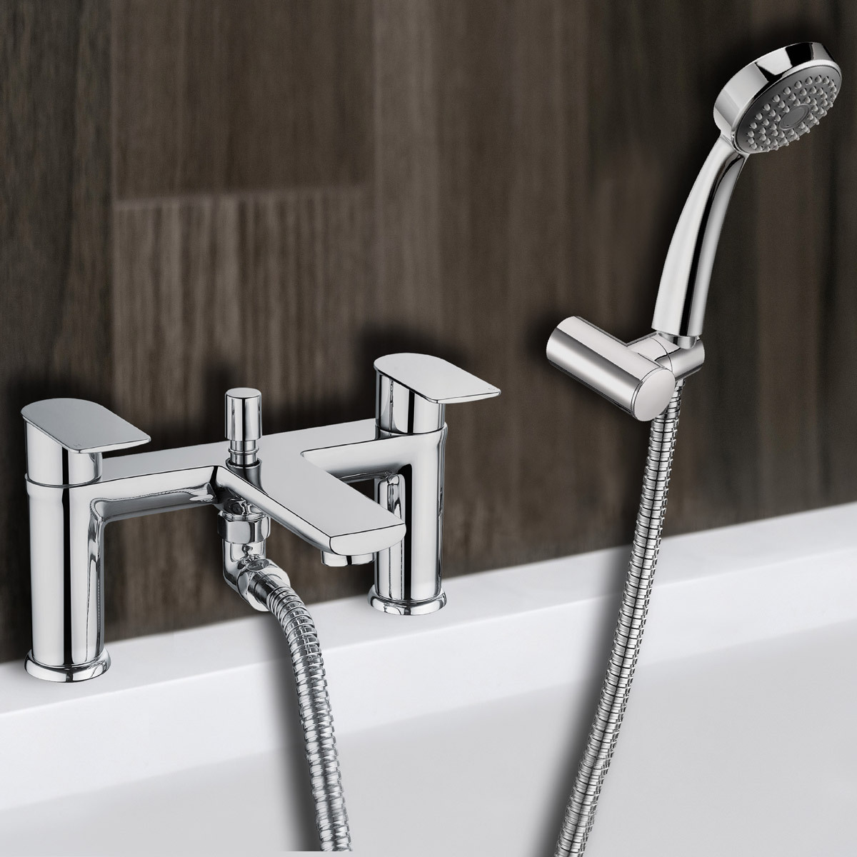 Lifestyle image of tap in bathroom setting