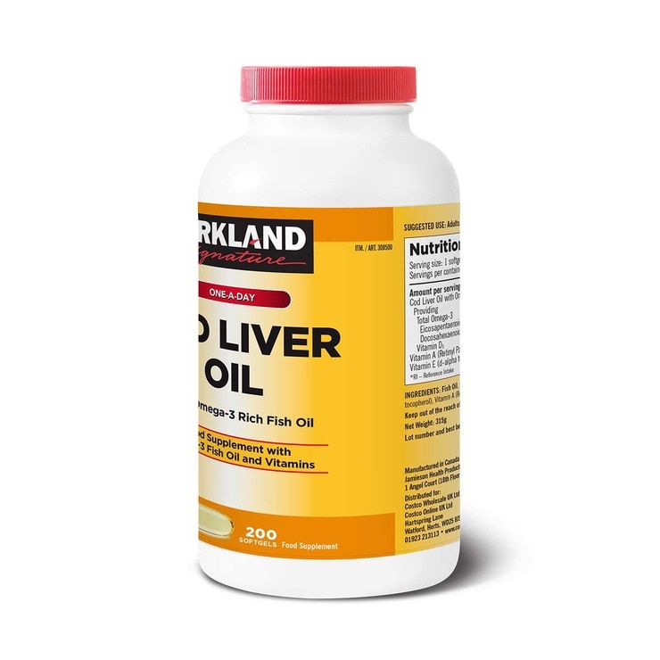Kirkland Signature Cod Liver Oil + Omega 3 1150mg Costco UK