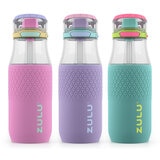 Zulu Tritan Water Bottle, 511ml, 3 Pack