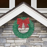 Buy 36" Glitter String Wreath with LED Lights Lifestyle Image at Costco.co.uk