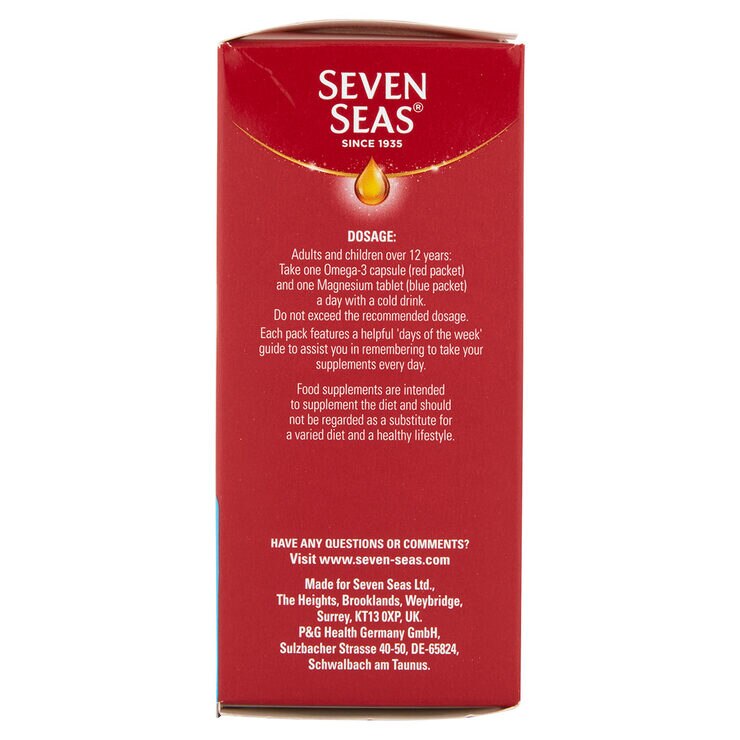 Seven Seas Cod Liver Oil and Magnesium, 2 x 60 Count Costco UK