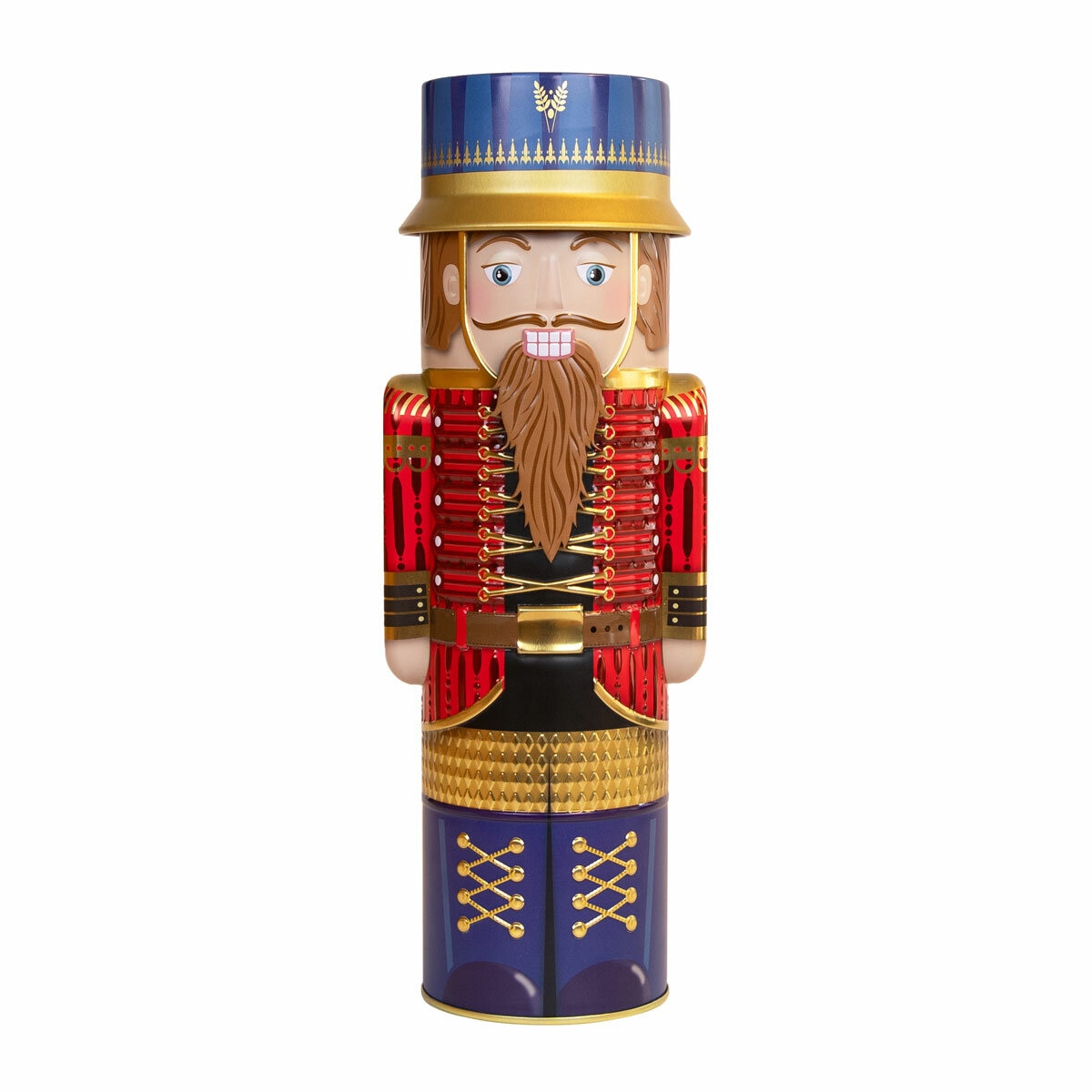 Silver Crane Christmas Nutcracker Fudge Tin Red, 300g Silver Crane Christmas Nutcracker Fudge Tin Red, 300g