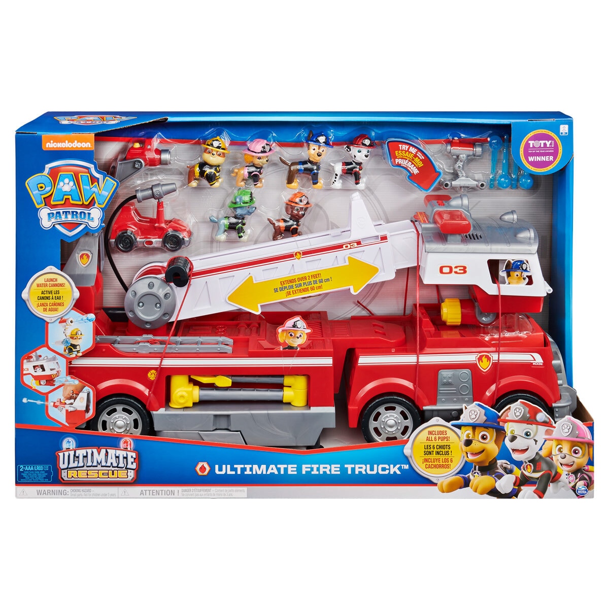 paw patrol ultimate fire truck argos