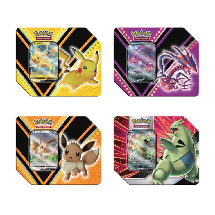 Buy Pokemon V Tins 4 Pack Tins Image at Costco.co.uk Buy Pokemon V Tins 4 Pack Tins Image at Costco.co.uk