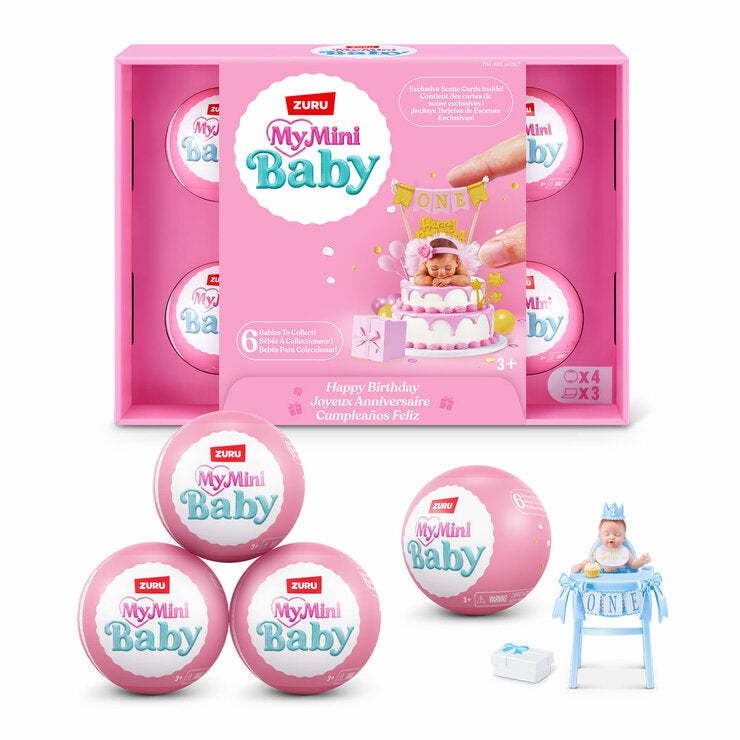 Zuru My Mini Baby - My Birthday - 4 pack (4+ Years) Zuru My Mini Baby - My Birthday - 4 pack (4+ Years)