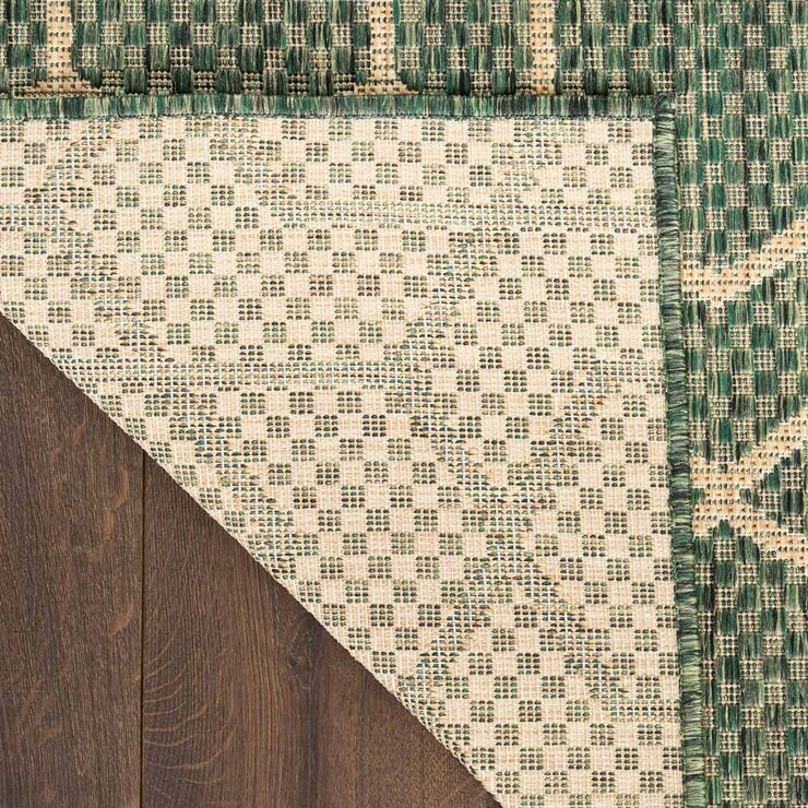 Nourison Horizon Geometric Green Indoor Outdoor Rug, in 2 Sizes