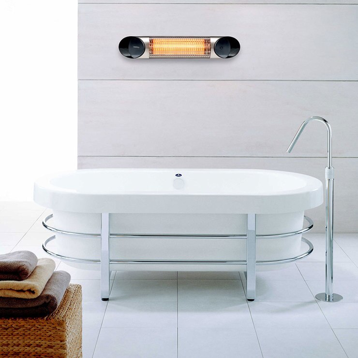 Veito Blade Mini Indoor And Outdoor Carbon Infrared Heater Silver