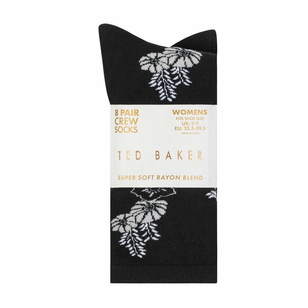 Ted Baker Women's Crew Sock, 8 Pack