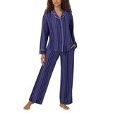 DKNY Women's Notch Collar Pyjama Set in Blue