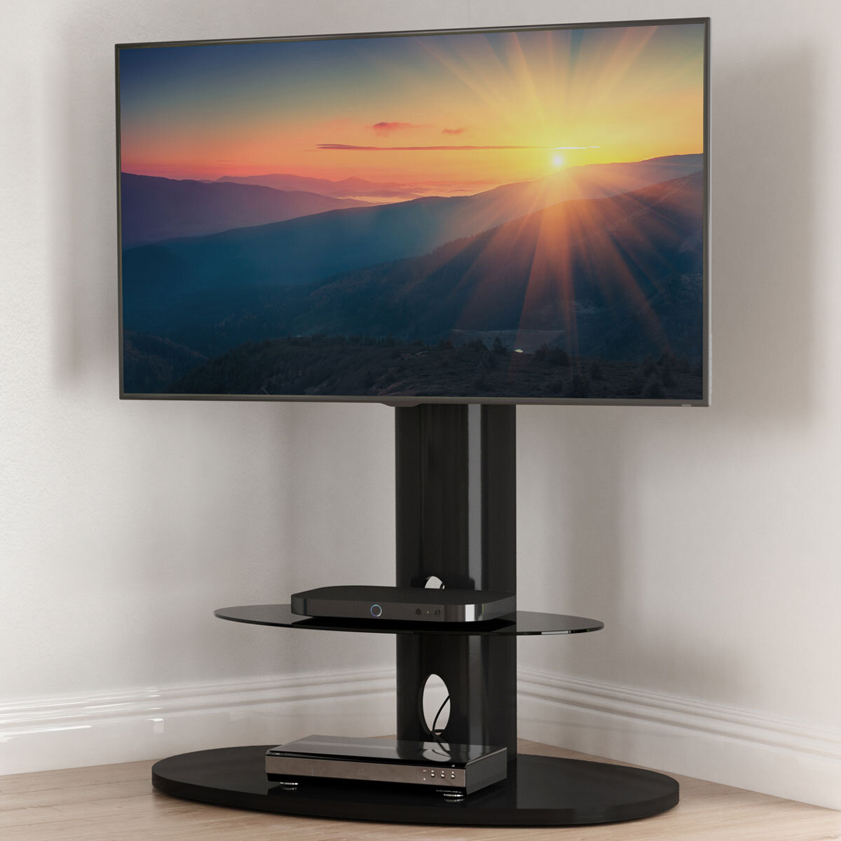 AVF Chepstow 930 TV Stand for TVs up to 65", Gloss Black