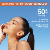 Garnier Vitamin C Brightening Over Make-up UV Sun Cream Mist,SPF50+, 3 x 75ML