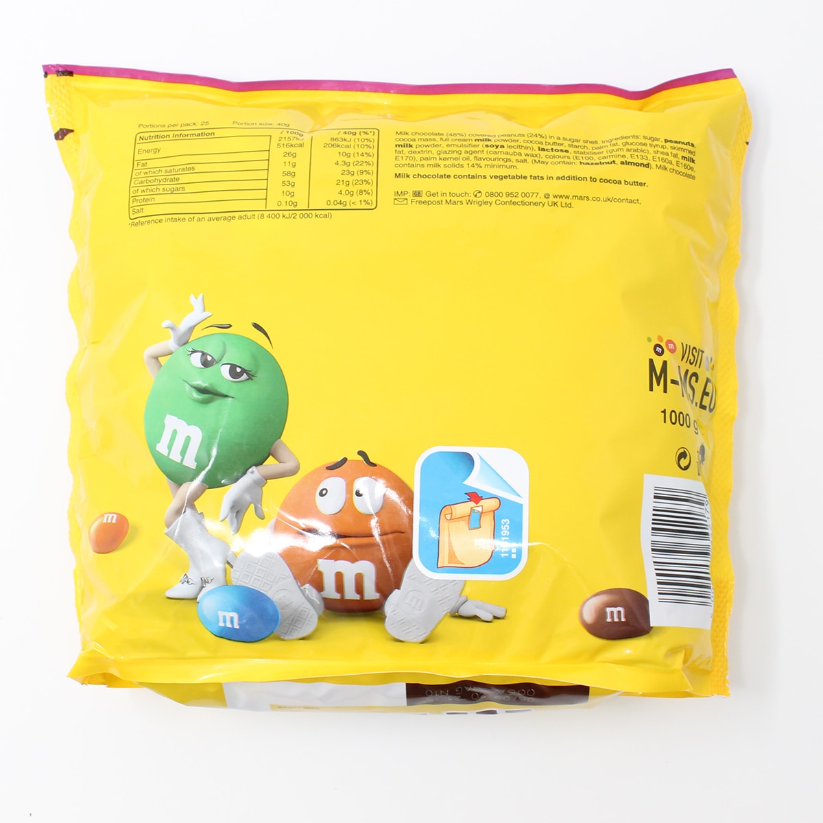 M&M Peanut Pouch, 1kg