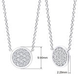 0.25ctw Round Brilliant Diamond Necklace, 14ct White Gold
