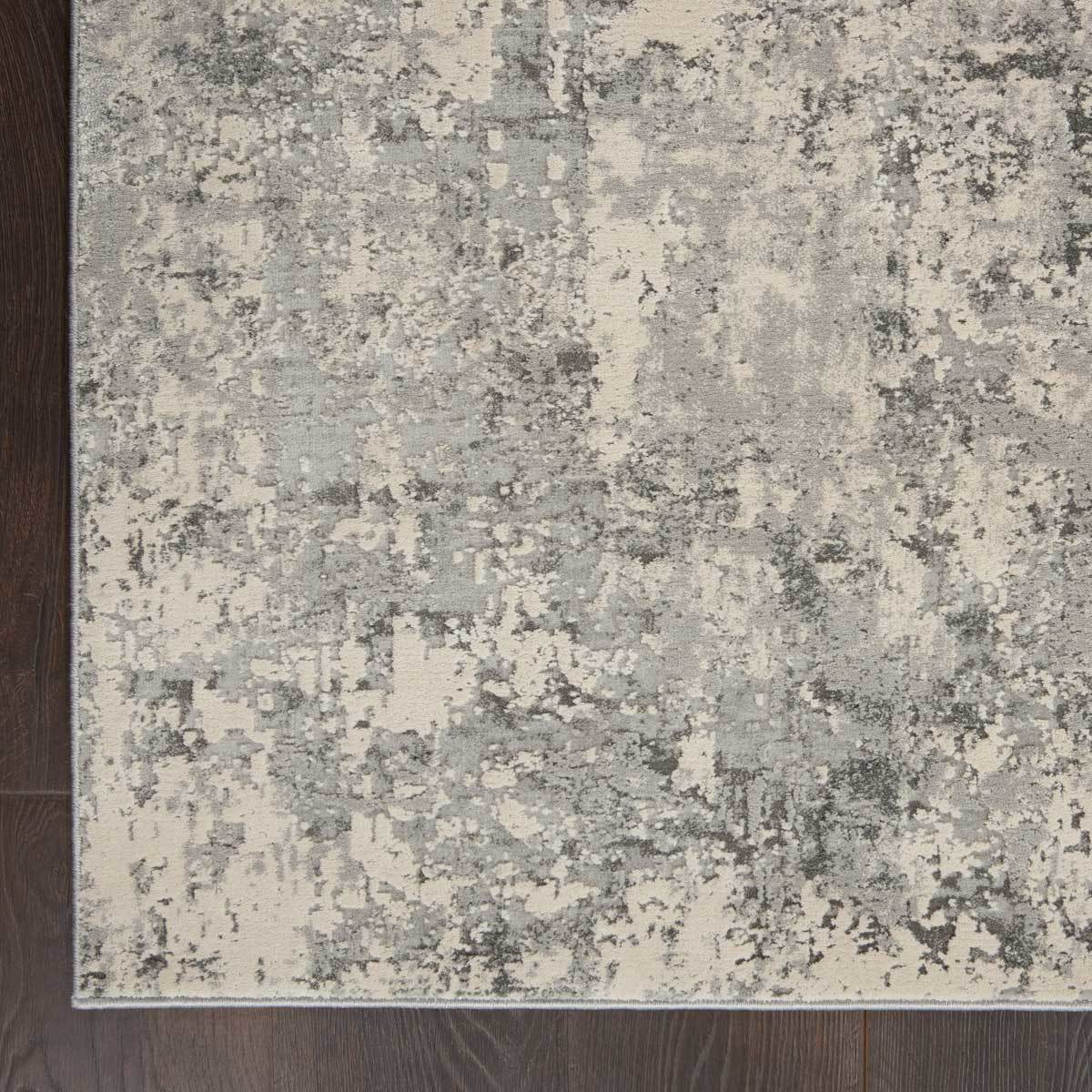 Rustic Textures Mottled Grey Rug, 160 x 221 cm