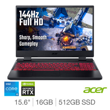 Acer Nitro 5, Intel Core i5, 16GB RAM, 512GB SSD, NVIDIA GeForce RTX 3050 Ti, 15.6 Inch Gaming Laptop, NH.QFLEK.002