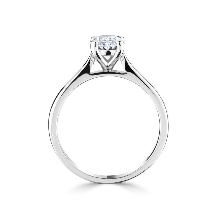 1.00ct Oval Cut Diamond Solitaire Ring, Platinum 1.00ct Oval Cut Diamond Solitaire Ring, Platinum