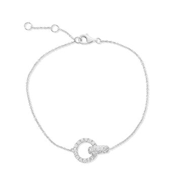 0.50ctw Round Brilliant Cut Diamond Bracelet, 14ct White Gold