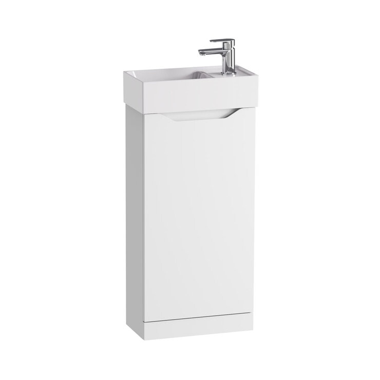 Tavistock Coda Cloakroom Floor Mount With Basin in White at costco.co.uk