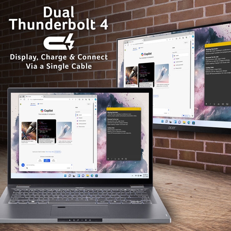 Acer Aspire Spin, Intel Core Ultra 5, 16GB RAM, 1TB SSD, 14 Inch Converitble 2in1 Laptop, NX.J3JEK.003