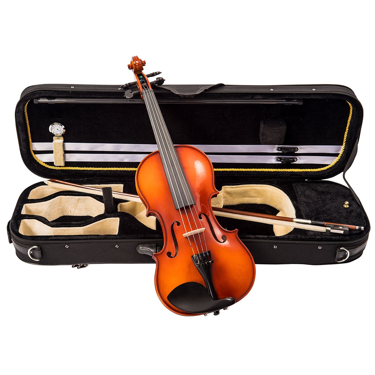 Angled view with case