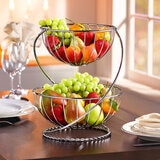 Mesa 2 Tier Yardley Helix Chrome Basket