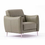 Nicoletti Jupiter Grey Leather Armchair