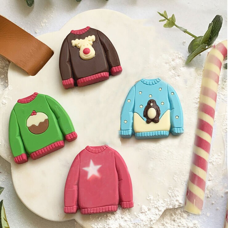 Choc on Choc Chocolate Christmas Jumpers, 2 x 160g