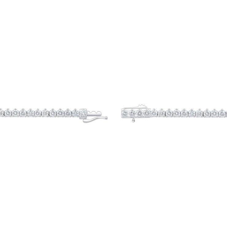 12.00ctw Round Brilliant Cut Diamond Tennis Necklace, 14ct White Gold 12.00ctw Round Brilliant Cut Diamond Tennis Necklace, 14ct White Gold