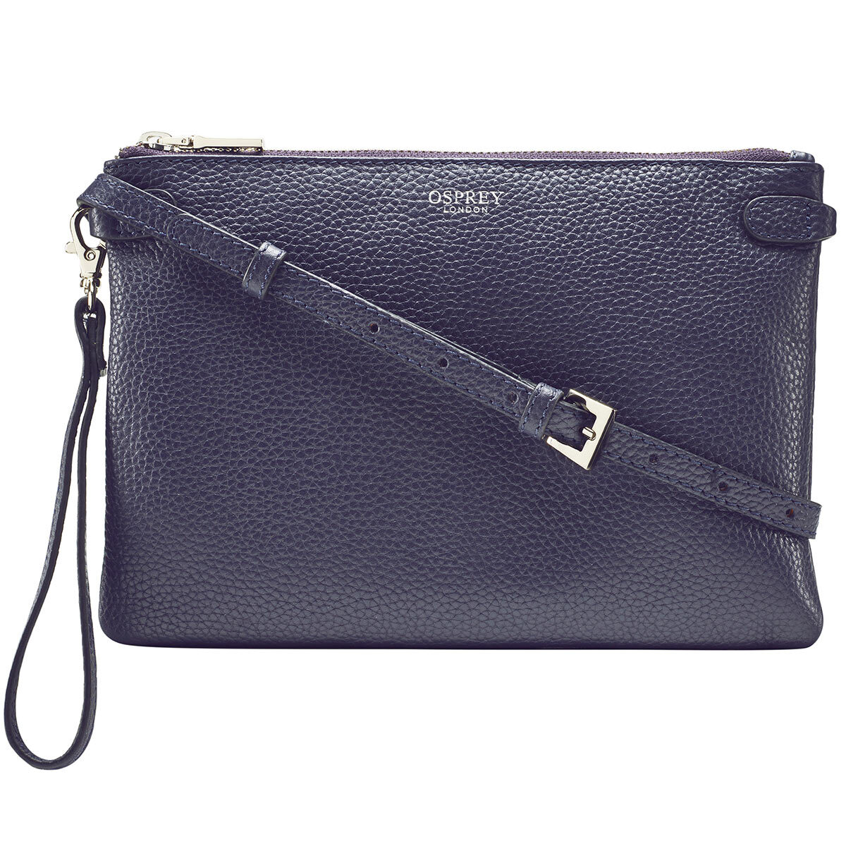 Osprey London Madison Leather Women s Cross Body bag Navy
