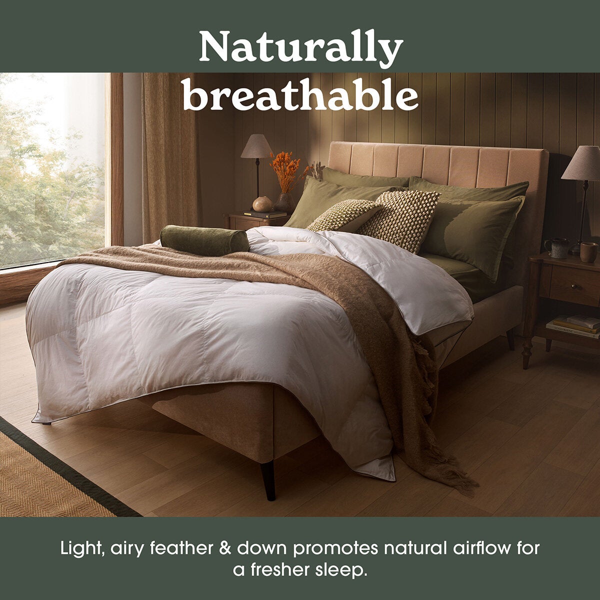 Sleepeezee Natural Feather and Down 10.5 Tog Duvet In 3 Sizes Sleepeezee Natural Feather and Down 10.5 Tog Duvet In 3 Sizes