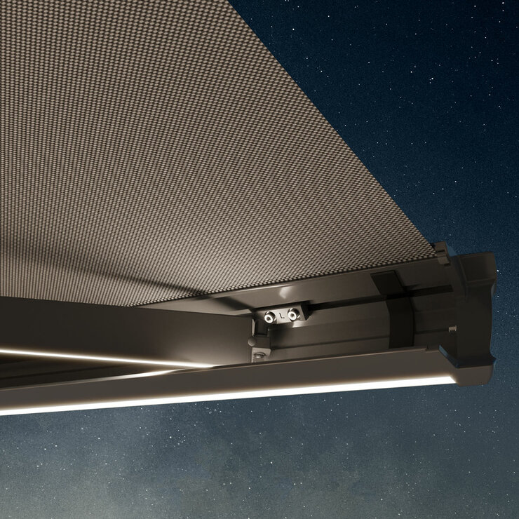 Olympus LED Awnings Athena Outdoor Patio Awning up to 3.5m Projection, Fully Installed