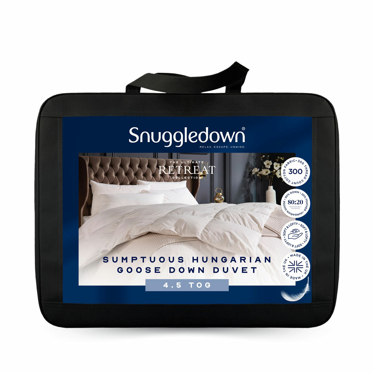 Snuggledown Natural Retreat Hungarian Goose Down 4.5 Tog Duvet Snuggledown Natural Retreat Hungarian Goose Down 4.5 Tog Duvet