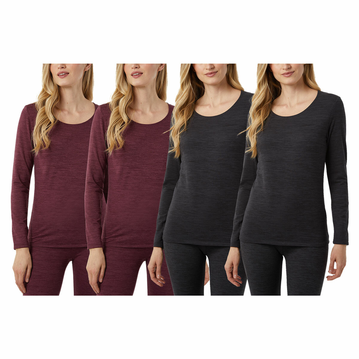32 Degrees Heat Neo Plush Base Layer Top 2 Pack