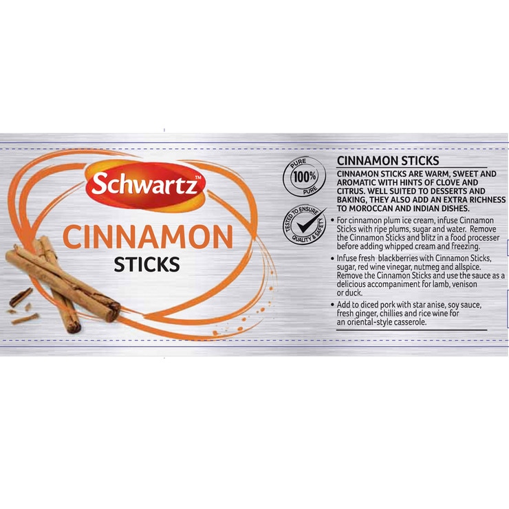 Schwartz Cinnamon Sticks, 180g Costco UK