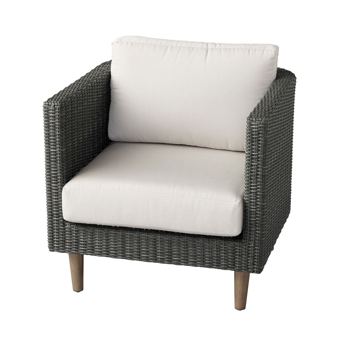 Deep-seating chairs with cushions